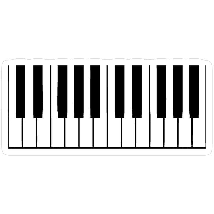 Piano Keyboard Sticker